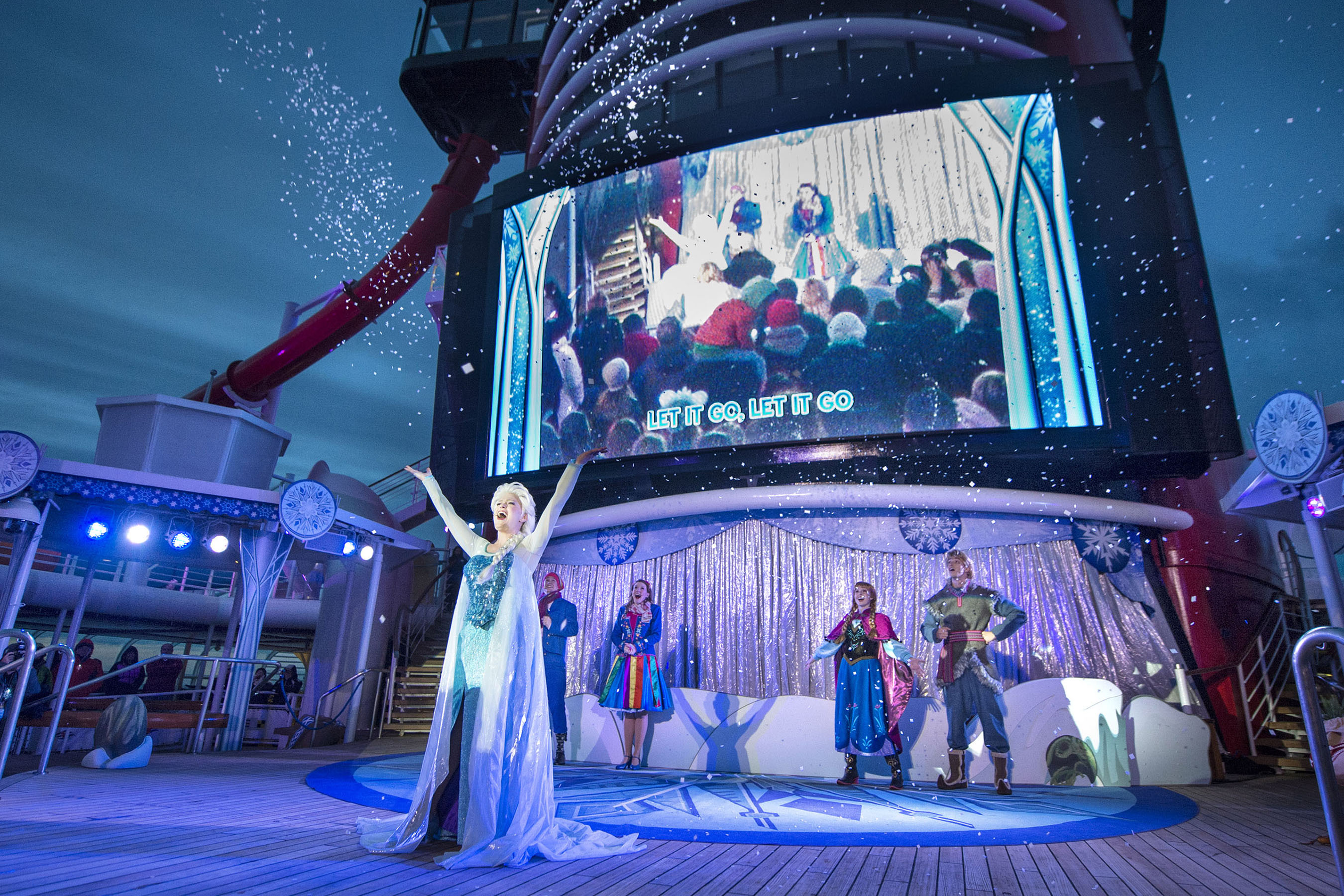 “Freezing the Night Away with Anna, Elsa and Friends” Deck Party