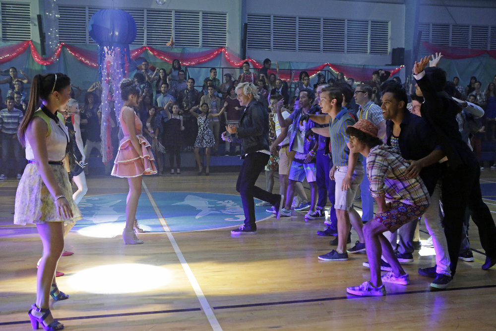TEEN BEACH 2 - "Teen Beach 2" is the highly anticipated music- and dance-driven sequel to "Teen Beach Movie," premiering FRIDAY, JUNE 26 (8:00 p.m., ET/PT) on Disney Channel. (Disney Channel/Francisco Roman) PIPER CURDA, MAIA MITCHELL, ROSS LYNCH, KENT BOYD, JORDAN FISHER