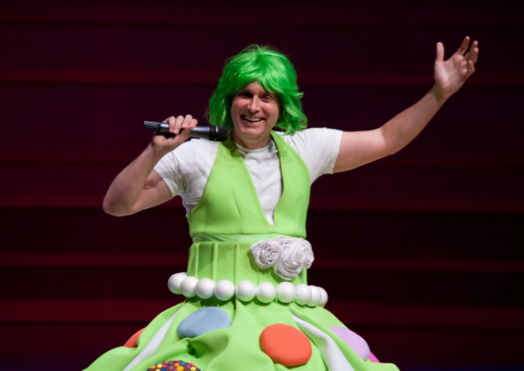 Segerstrom Center for the Arts - 2013-2014 Season Preview - Bob Bucci in Priscilla Cupcake costume -   Doug Gifford  070 (2)