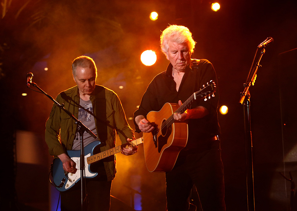ANAHEIM, CA - JANUARY 21: Singer-songwriter Graham Nash perfroms on stage at the 2016 NAMM Show Opening Day at the Anaheim Convention Center on January 21, 2016 in Anaheim, California. (Photo by Jesse Grant/Getty Images for NAMM)