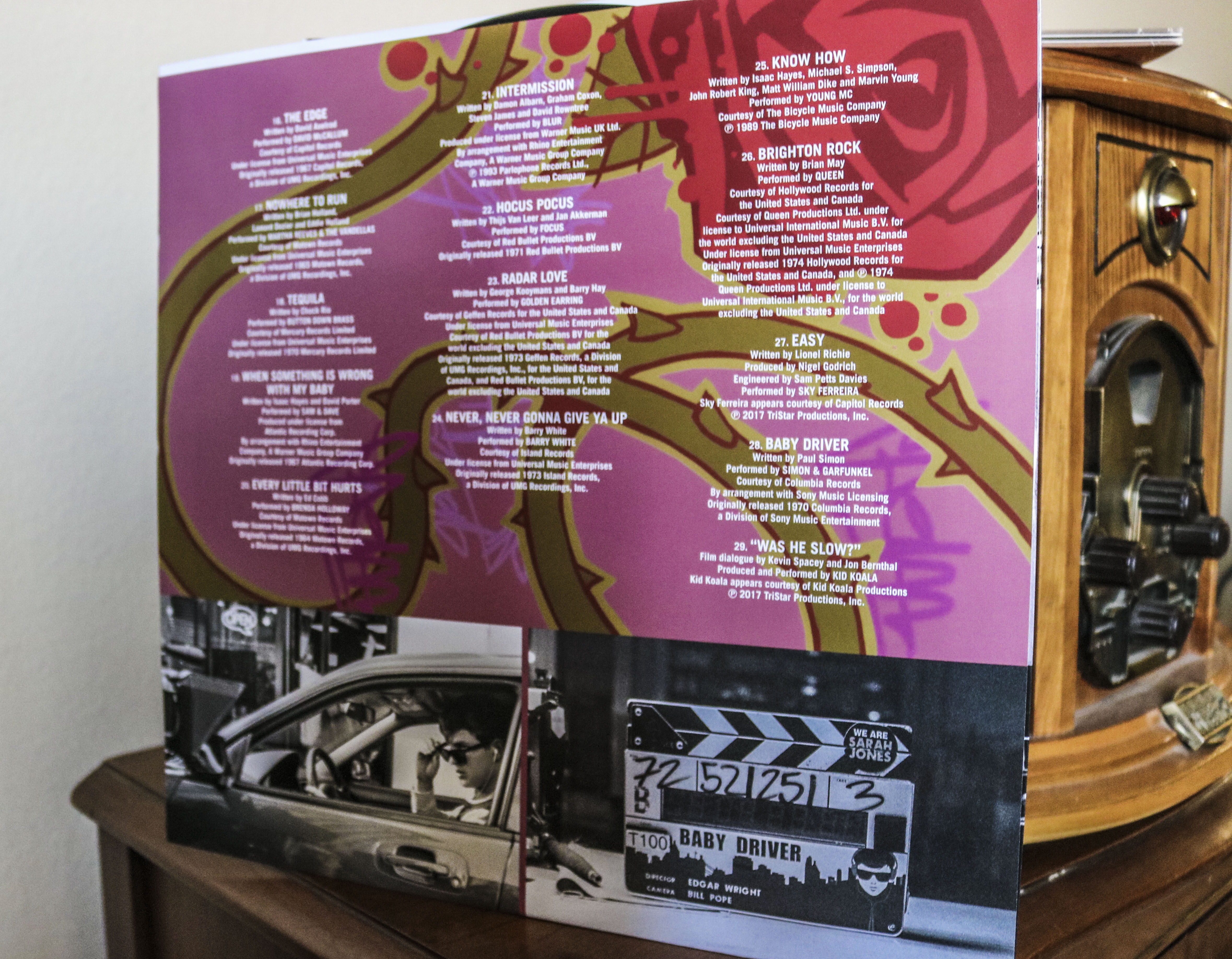 A look at the tracks and art used for the vinyl. 